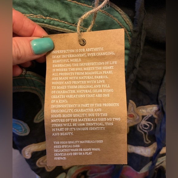 💲SOLD💲 NWOT MAGNOLIA PEARL PARNASSUS HAREM DROP CROTCH PANTS RARE PATTERN - Picture 5 of 5